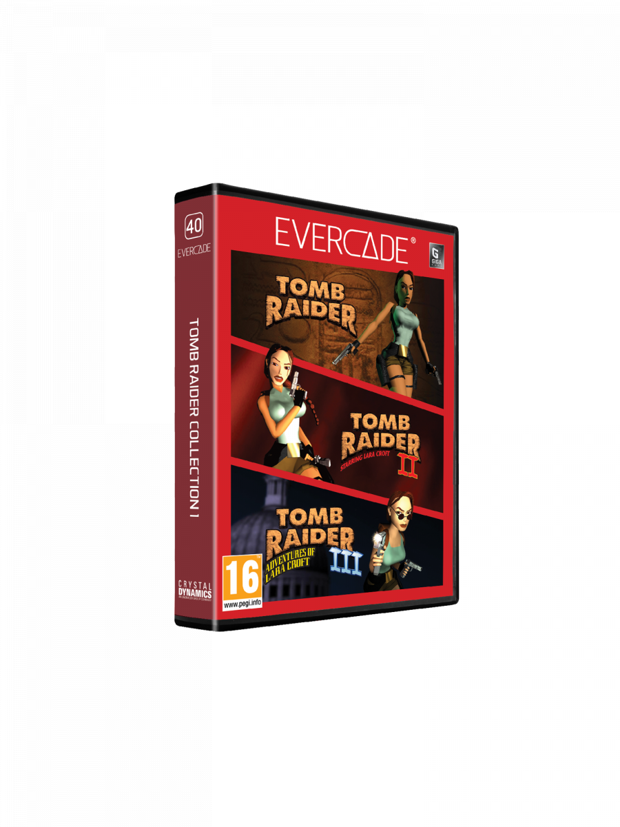 Hype Cartridge pro retro herní konzole Evercade - Tomb Raider Collection 1