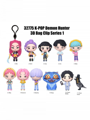 Figurka K-Pop Demon Hunter - Foam Bag Clips Series 1 (náhodný výběr)