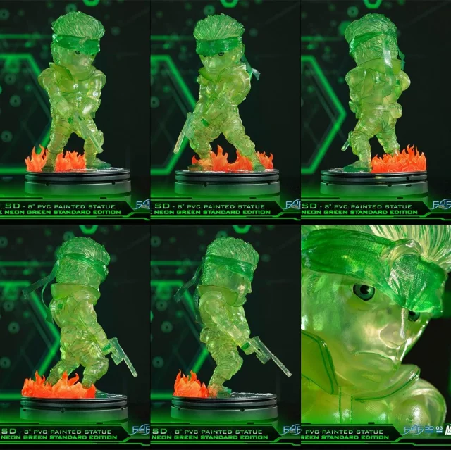 Figurka Metal Gear Solid - Solid Snake Stealth Camouflage Neon Green (First 4 Figures)