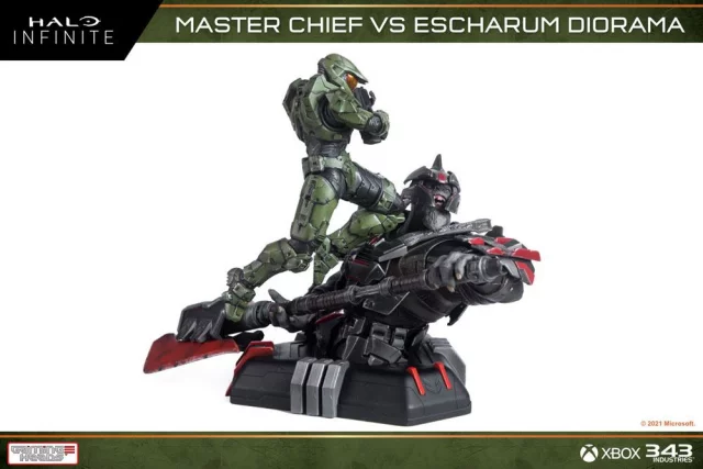 Socha Halo: Infinite - Master Chief vs. Escharum (Gaming Heads)