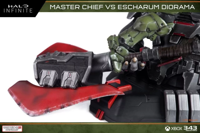 Socha Halo: Infinite - Master Chief vs. Escharum (Gaming Heads)