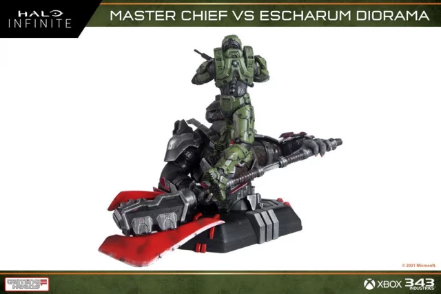 Socha Halo: Infinite - Master Chief vs. Escharum (Gaming Heads)