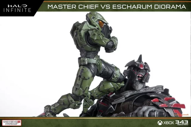 Socha Halo: Infinite - Master Chief vs. Escharum (Gaming Heads)