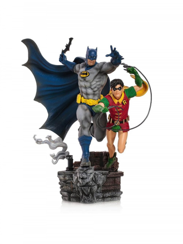 Soška Batman - Batman & Robin Deluxe Art Scale 1/10 (Iron Studios)