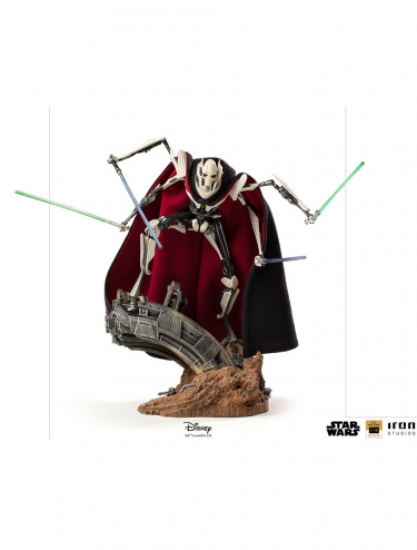 Soška Star Wars - General Grievous Deluxe BDS Art Scale 1/10 (Iron Studios) (poškozený obal)