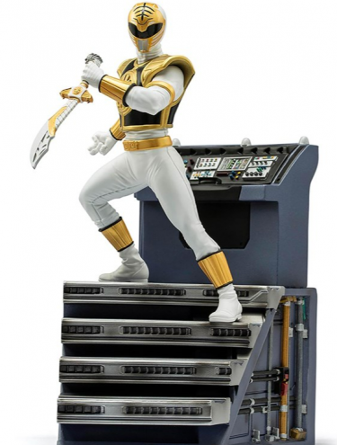 Soška Strážci vesmíru - White Ranger BDS Art Scale 1/10 (Iron Studios)
