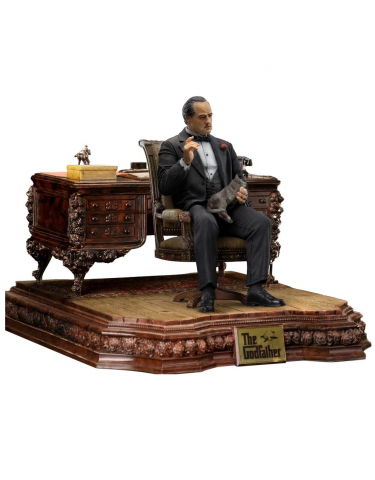 Soška The Godfather - Don Vito Corleone Deluxe Art Scale 1/10 (Iron Studios)