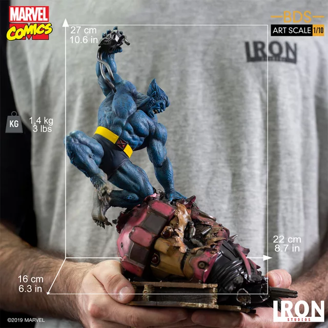 Soška X-Men - Beast BDS Art Scale 1/10 (Iron Studios)