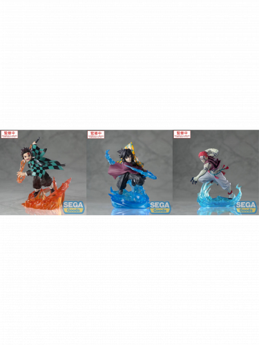 Výhodný set Demon Slayer - Tanjiro Kamado + Akaza + Giyu Tomioka (Sega)