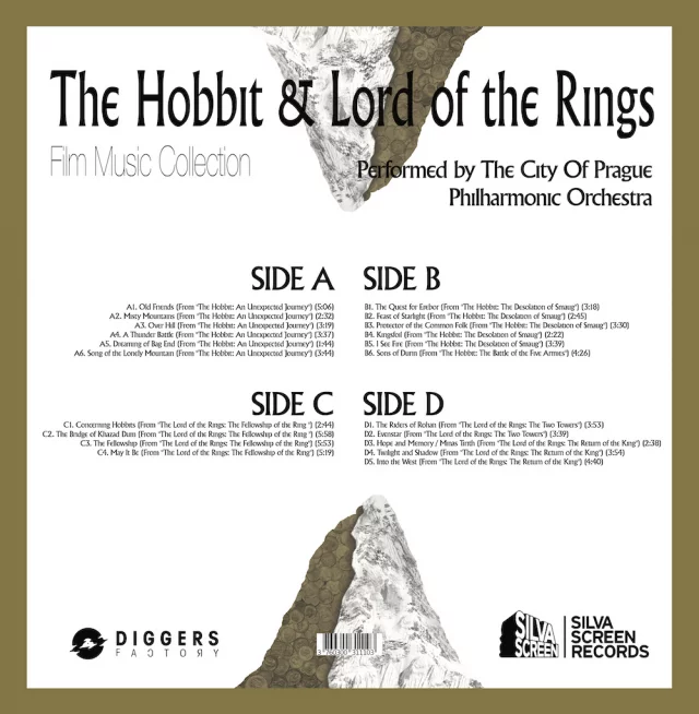 Oficiální soundtrack Lord of the Rings - The Hobbit & The Lord of the Rings Film Music Collection na LP