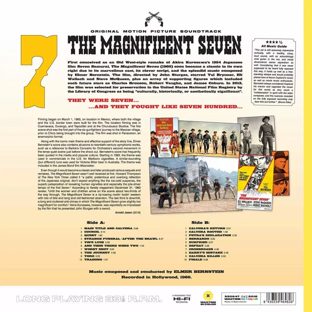 Oficiální soundtrack The Magnificent Seven na LP