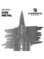 AK PlayMarkers (Gun Metal) - fixa, kovová barva