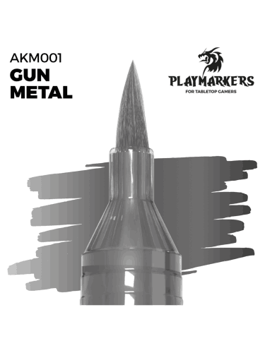 AK PlayMarkers (Gun Metal) - fixa, kovová barva