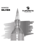 AK PlayMarkers (Silver) - fixa, stříbrná barva