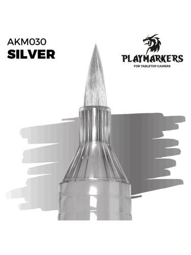 AK PlayMarkers (Silver) - fixa, stříbrná barva