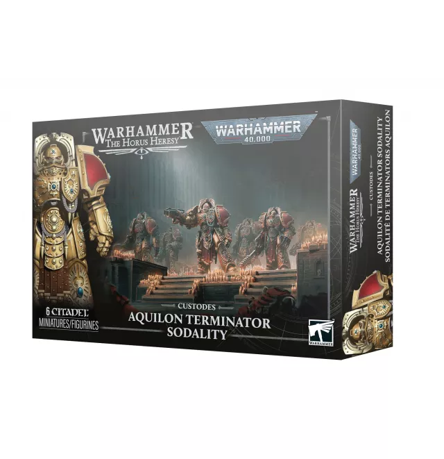 Warhammer: Horus Heresy - Custodes - Aquilon Terminator Sodality (6 figurek) - Desková hra