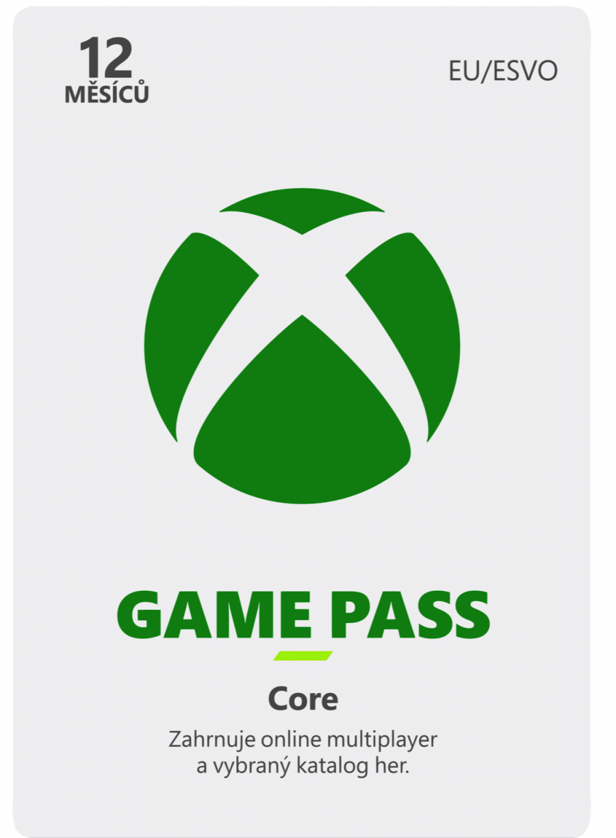 Game Pass Core - předplatné na 12 měsíců (XBOX)