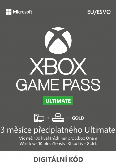 Microsoft Xbox Game Pass Ultimate - 3 měsíce (DIGITAL)