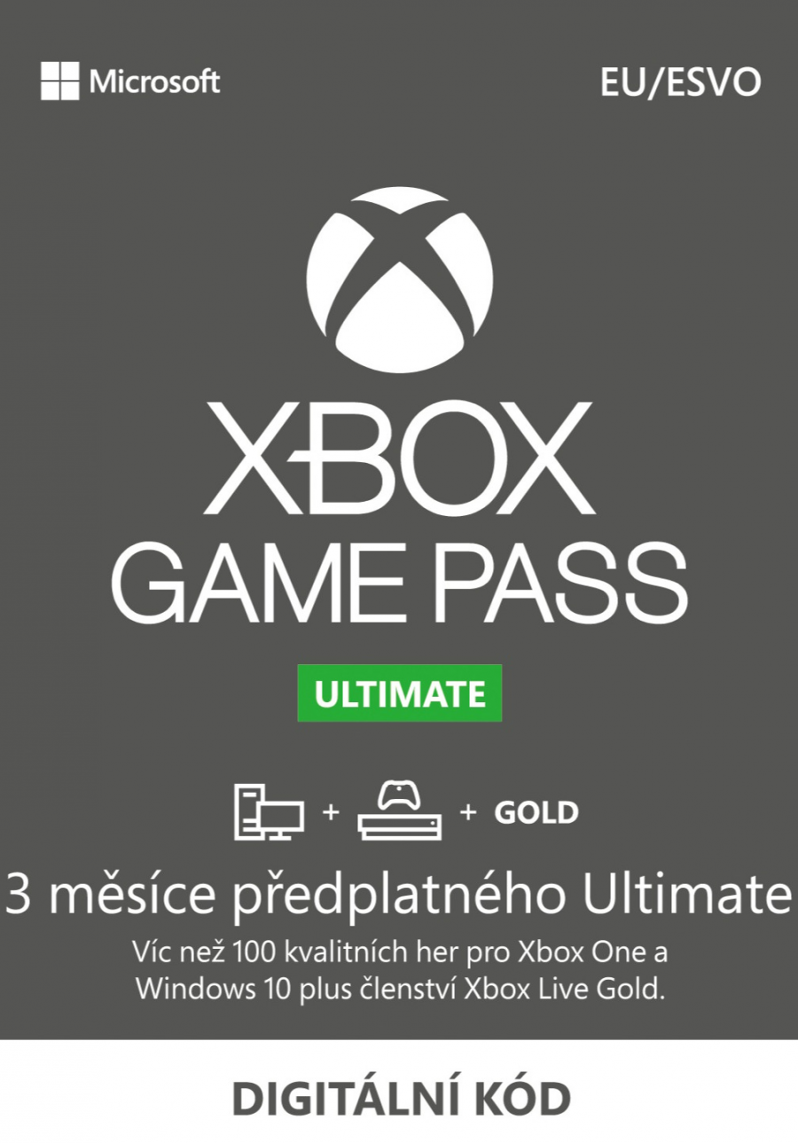 Microsoft Xbox Game Pass Ultimate - 3 měsíce (PC)