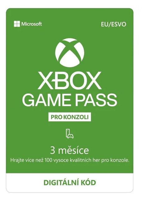 Xbox Game Pass předplatné na 3 měsíce (XONE DIGITAL) (XBOX)