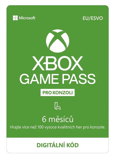 Xbox Game Pass předplatné na 6 měsíců (XONE DIGITAL) (XBOX)