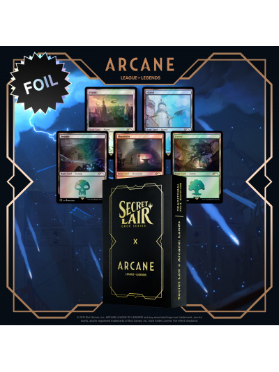 Blackfire Karetní hra Magic: The Gathering Secret Lair x Arcane - Foil Lands
