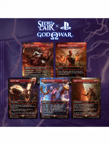 Karetní hra Magic: The Gathering Secret Lair x God of War: Greek