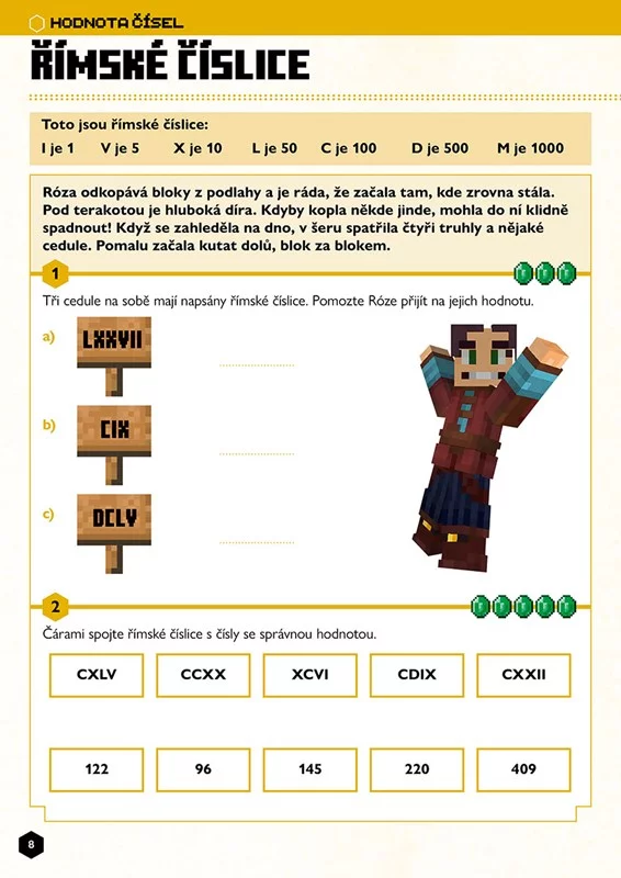 Kniha Minecraft - Matika pro Minecrafťáky (9-10 let)