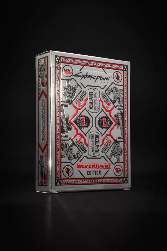 Hrací karty Cyberpunk 2077 - Silverhand Edition