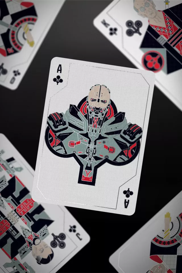 Hrací karty Cyberpunk 2077 - Silverhand Edition
