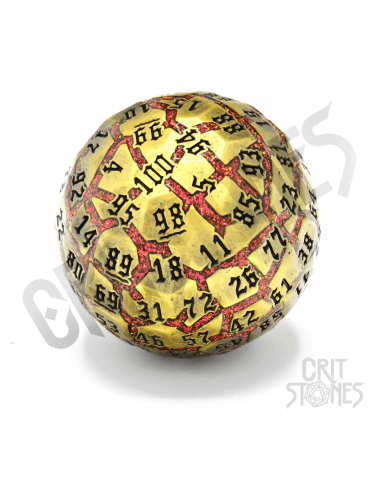 Kostka Lava Orb - Metal D100