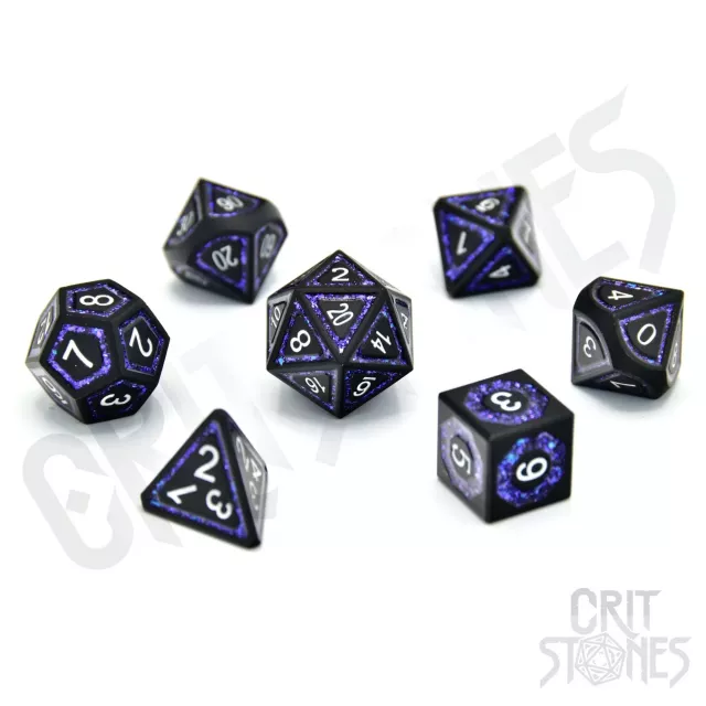 Kostky Astral Gleam Metal - RPG Dice Set (7 ks)