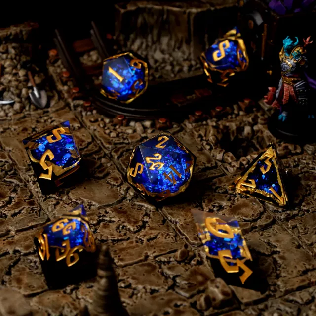 Kostky Azure Artifacts Geode - RPG Dice Set (7 ks)