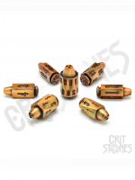 Kostky Ballistic Brass Metal - RPG Dice Set  (7 ks)