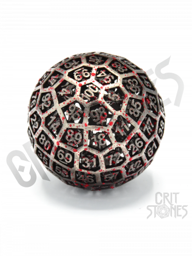 Kostka Centigrave Hollow - Metal D100