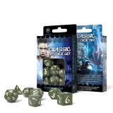 Kostky Classic RPG - olivovo-bílé