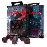 Kostky Cyberpunk - Red RPG Set (černé)