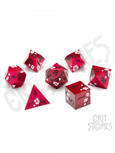 Kostky Dawn Blossom Metal - RPG Dice Set  (7 ks)