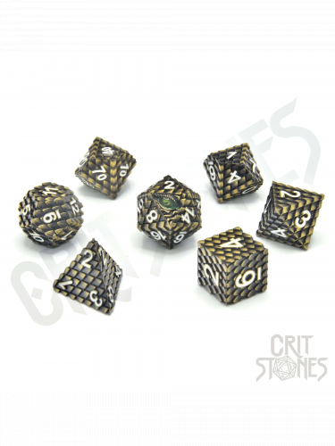 Kostky Drudaxizius Metal - RPG Dice Set  (7 ks)