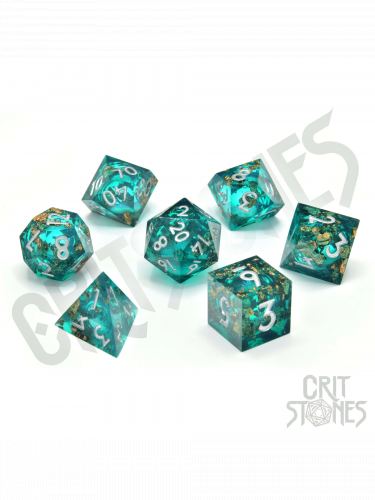 Kostky Forest Fountain Liquid Core - RPG Dice Set  (7 ks)