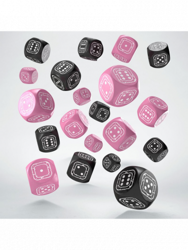 Kostky Fortress Compact - Black & Pink (20 ks)