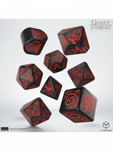 Kostky Game of Thrones - Targaryen (8 ks)