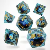 Kostky Ice Dragon's Gaze Floating Eye - RPG Dice Set (7 ks)