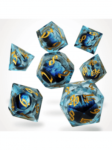 Kostky Ice Dragon's Gaze Floating Eye - RPG Dice Set (7 ks)