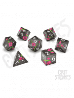 Kostky Nighttime Blossom Metal - RPG Dice Set (7 ks)