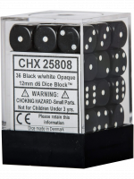 Kostky Opaque - Black (36 ks)