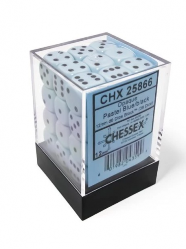 Kostky Opaque - Pastel Blue (36 ks)