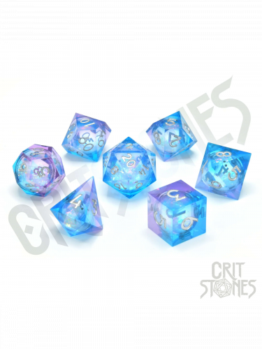 Kostky Pink Ice Liquid Core - RPG Dice Set  (7 ks)
