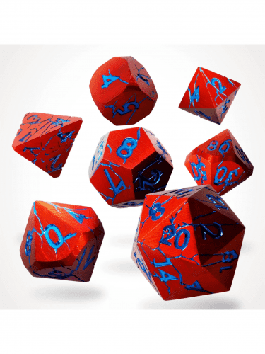 Kostky Ruptured Hell Metal - RPG Dice Set (7 ks)