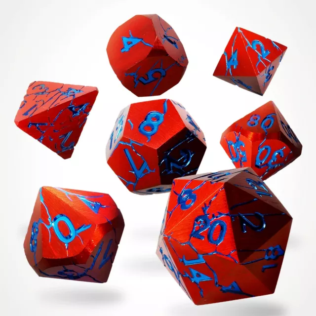 Kostky Ruptured Hell Metal - RPG Dice Set (7 ks)